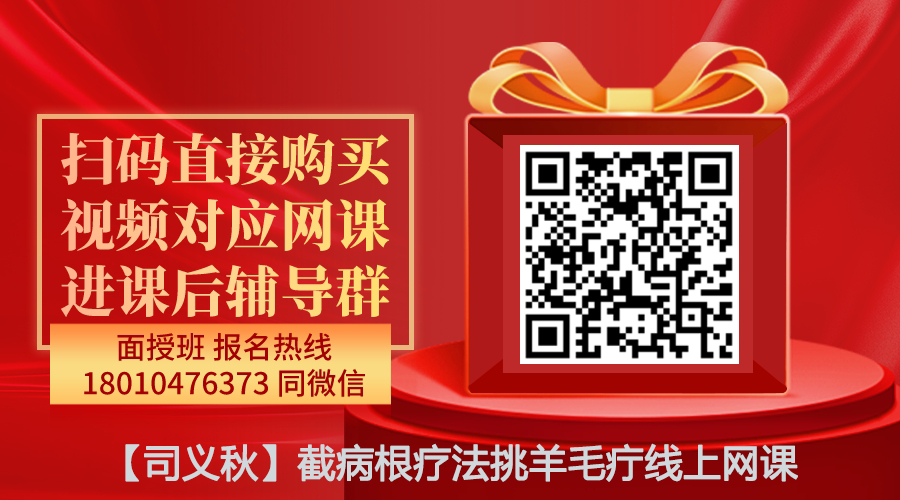 【司义秋】截病根疗法挑羊毛疔线上网课