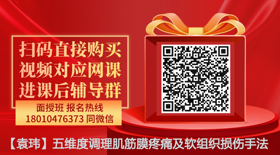 【袁玮】五维度调理肌筋膜疼痛及软组织损伤手法线上网课