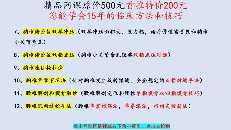 【王文浩】骨道归原术手法技巧精品网课-图片2