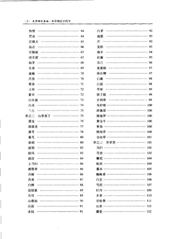 本草纲目中药学（扫描版）